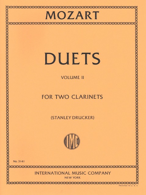 W.A. モーツァルト：6つの二重奏曲 第2巻 | CLARINET COUNCIL