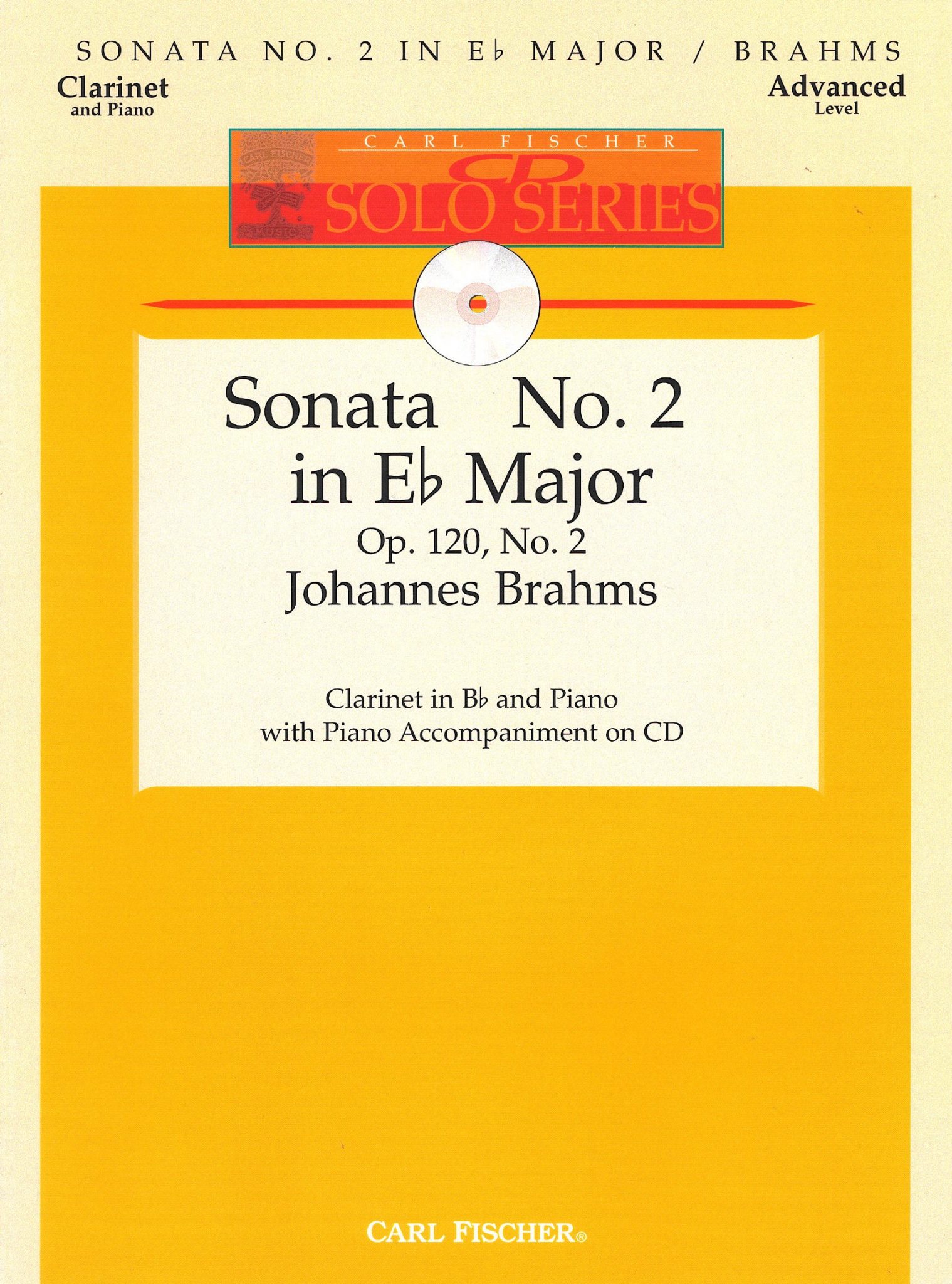 J. ブラームス：クラリネット・ソナタ 第2番 変ホ長調 作品1202 (伴奏CD付) COUNCIL